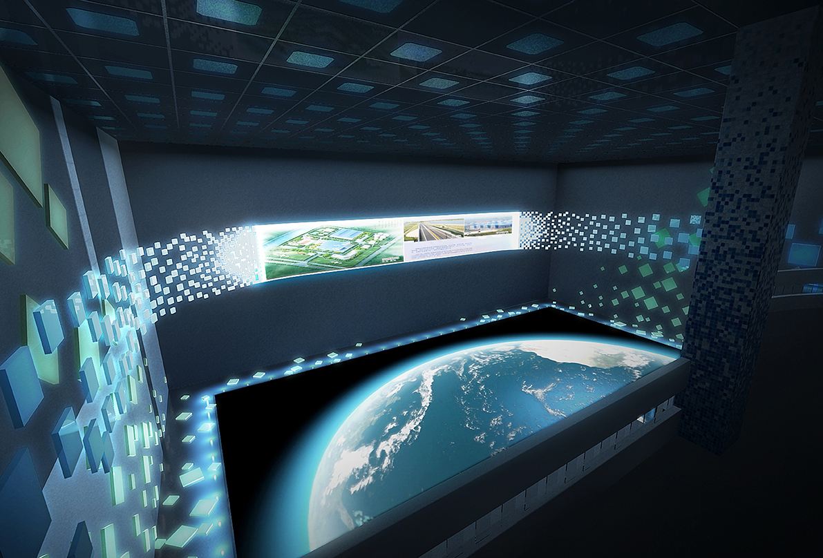 三折幕數(shù)字沙盤