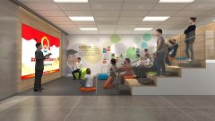 鎮(zhèn)江潤州法院家風(fēng)教育主題館設(shè)計(jì)效果圖-LED大屏